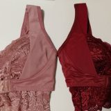 ふんわりルームブラのアンティークピンクとボルドー