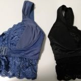 ふんわりルームブラのアンティークブルーとブラック